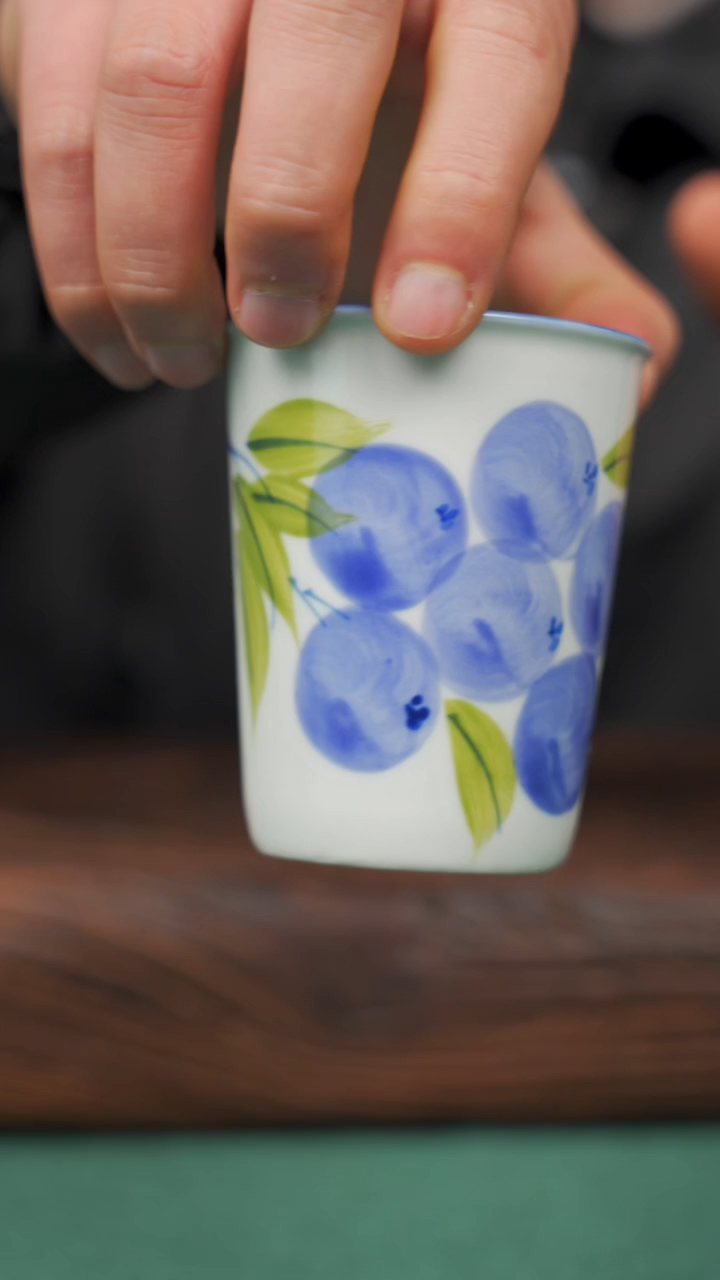 【闪购商品】瓷片20景德镇杯釉下手工手绘瓷器