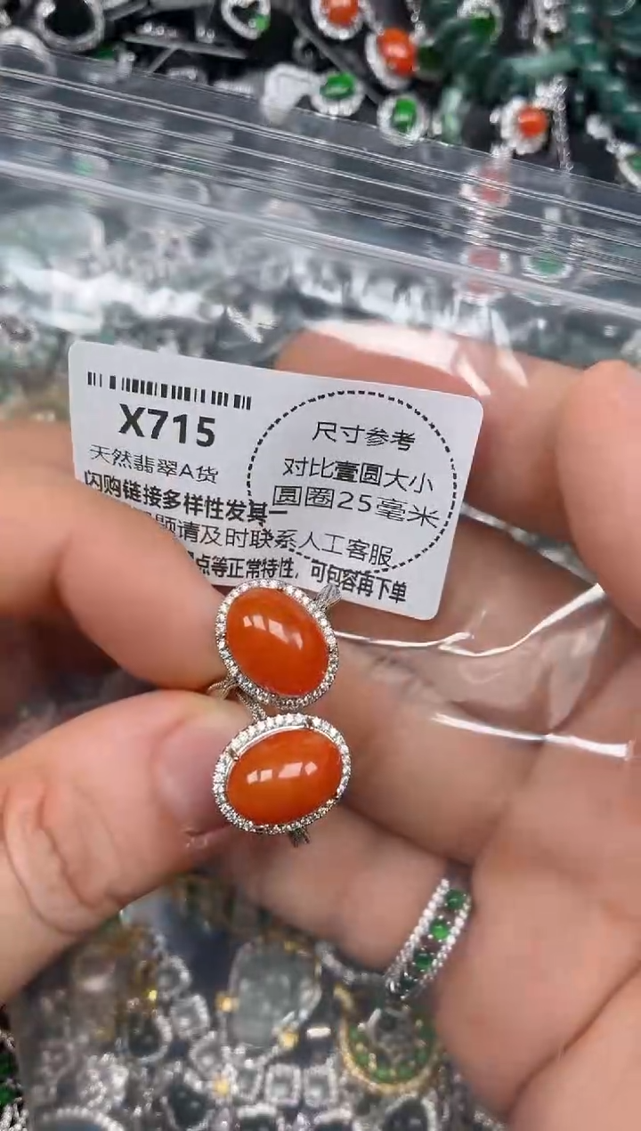 颈饰未镶嵌翡翠X715戒指 多样性发其一