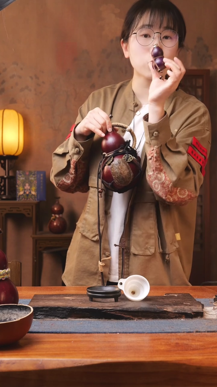 【闪购商品】229号精品大漆葫芦防腐防渗装水茶酒