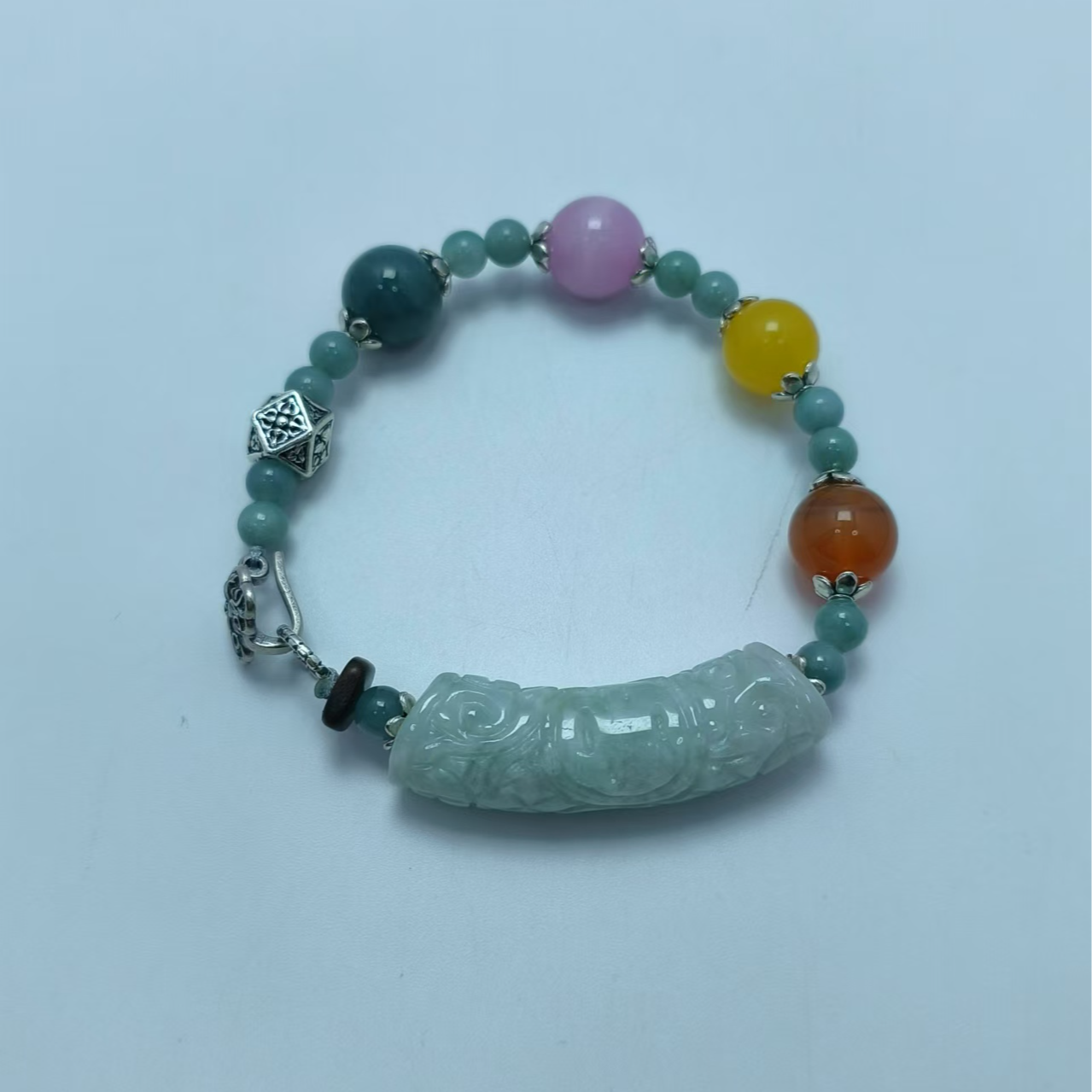 翡翠半镯多宝11-手串 B6181 多样性发其一 气质 | 时尚 百搭 珠宝