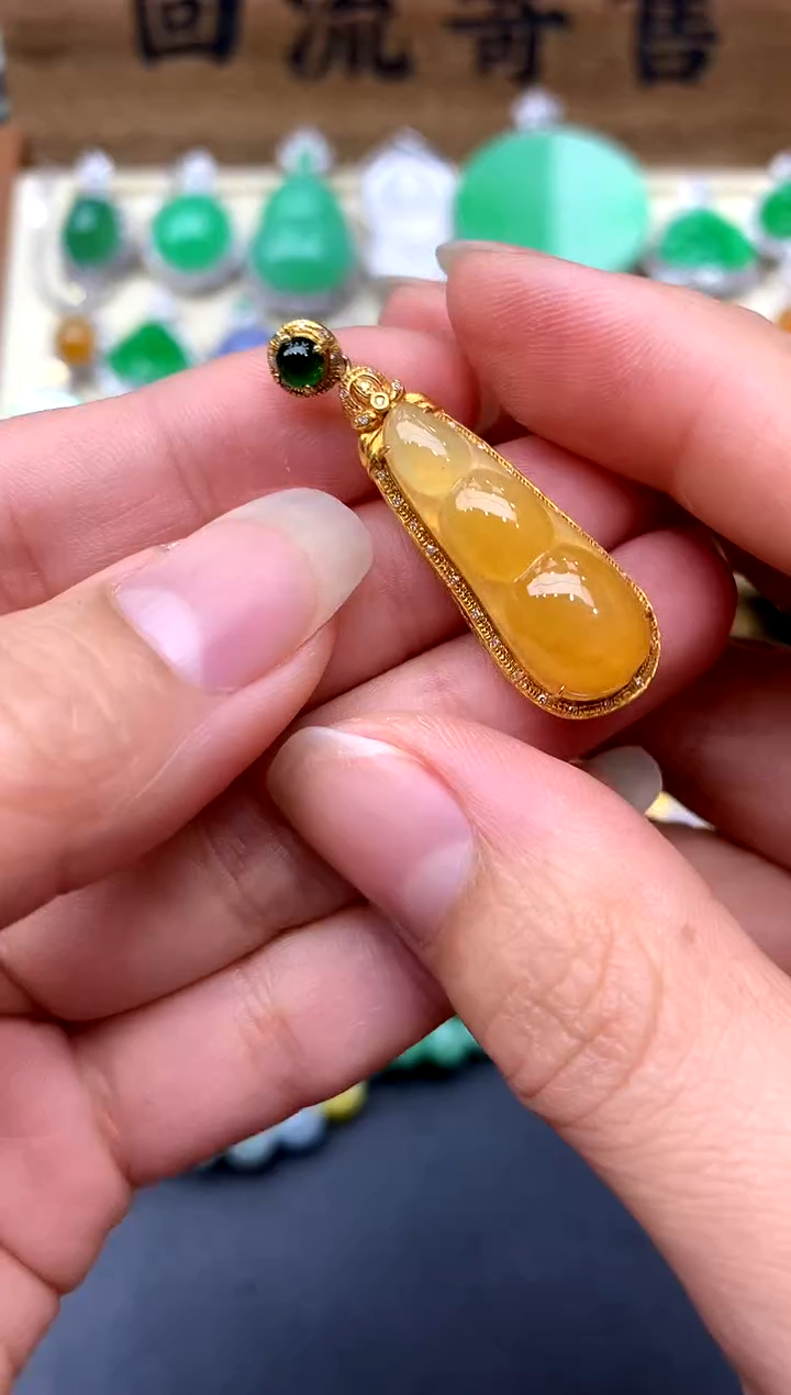 【闪购商品】翡翠颈饰18K金镶嵌318-中国好珍宝