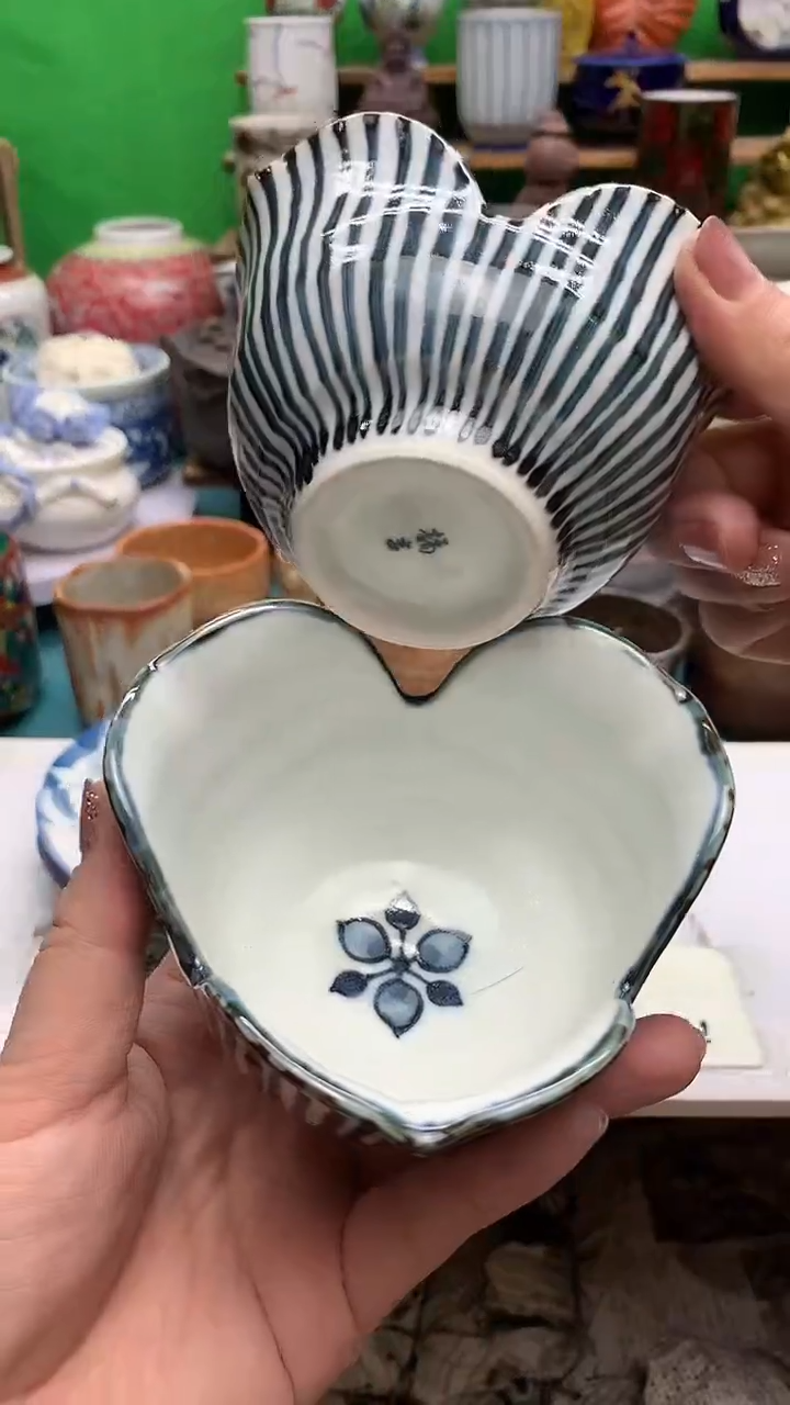 盖碗海外回流瓷器