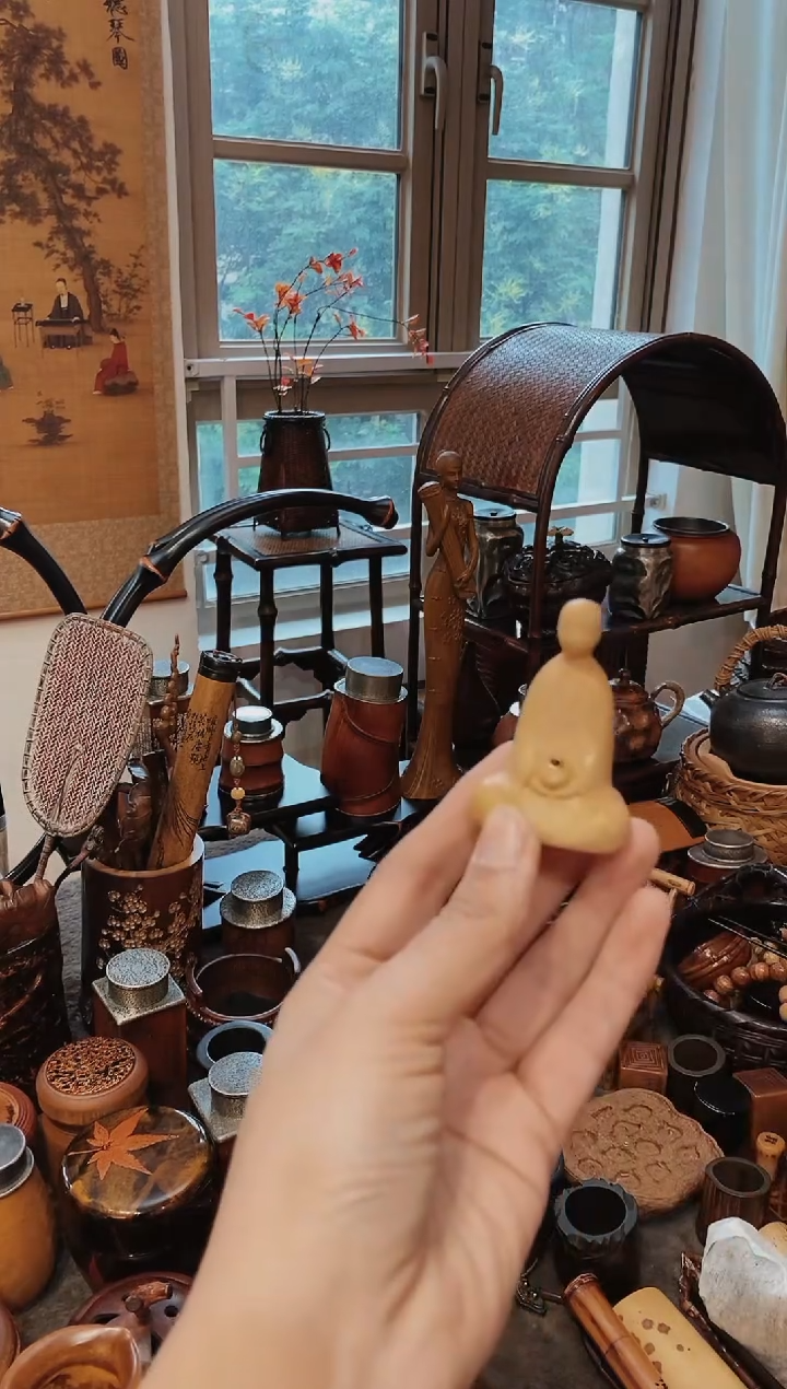 黄杨木精品无相香插