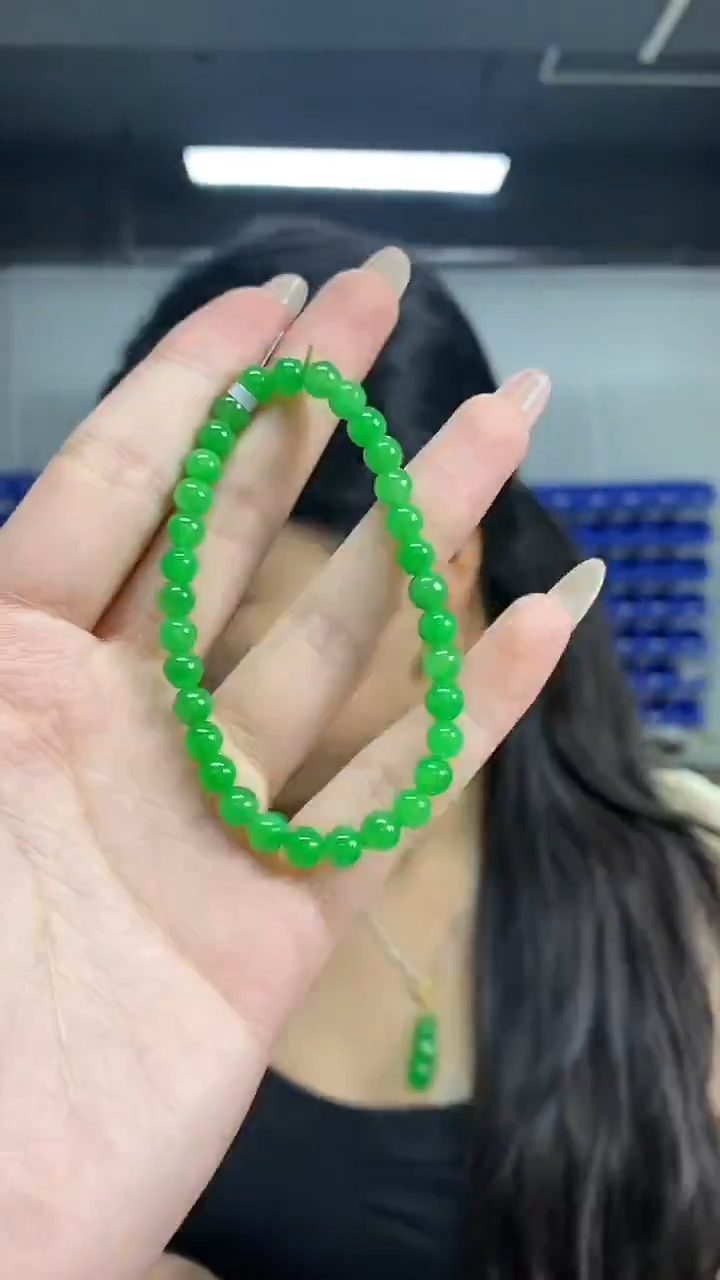 未镶嵌手链翡翠多样性发其一颜色微差