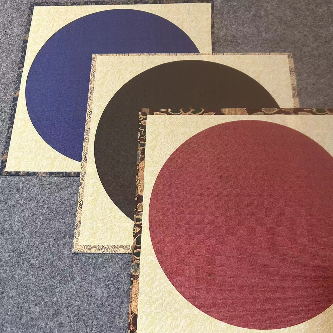 源雅 开播浮力 绢布小圆 6种颜色 23x23cm