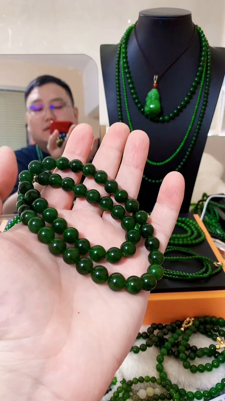 和田玉（碧玉）未镶嵌项链10