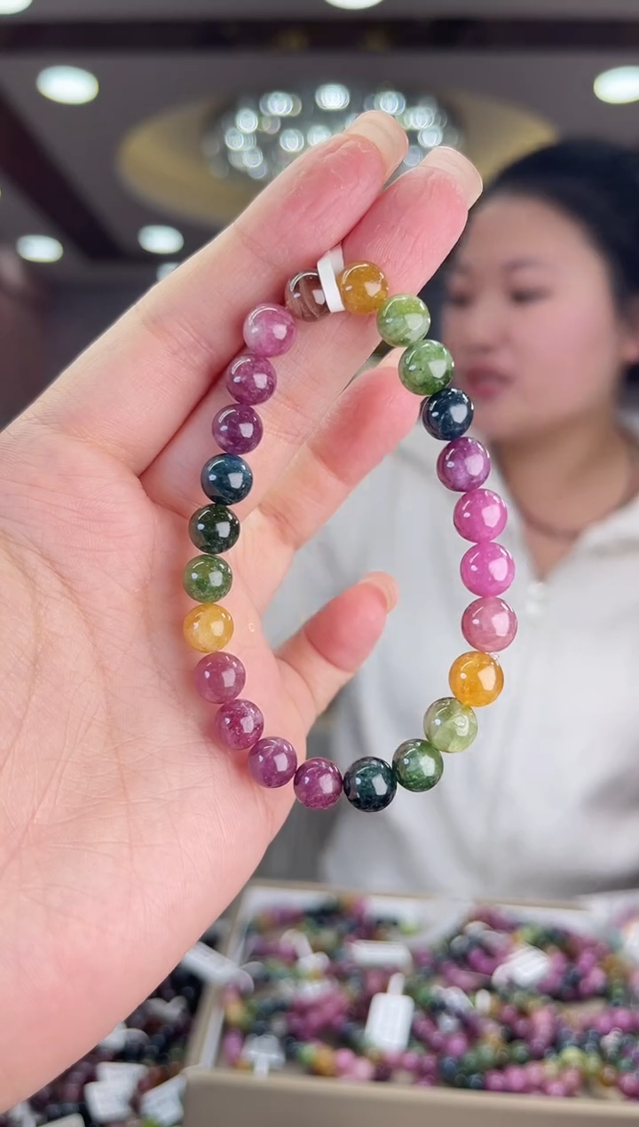 【闪购商品】/未镶嵌碧玺7mm+碧玺单圈多样性发货