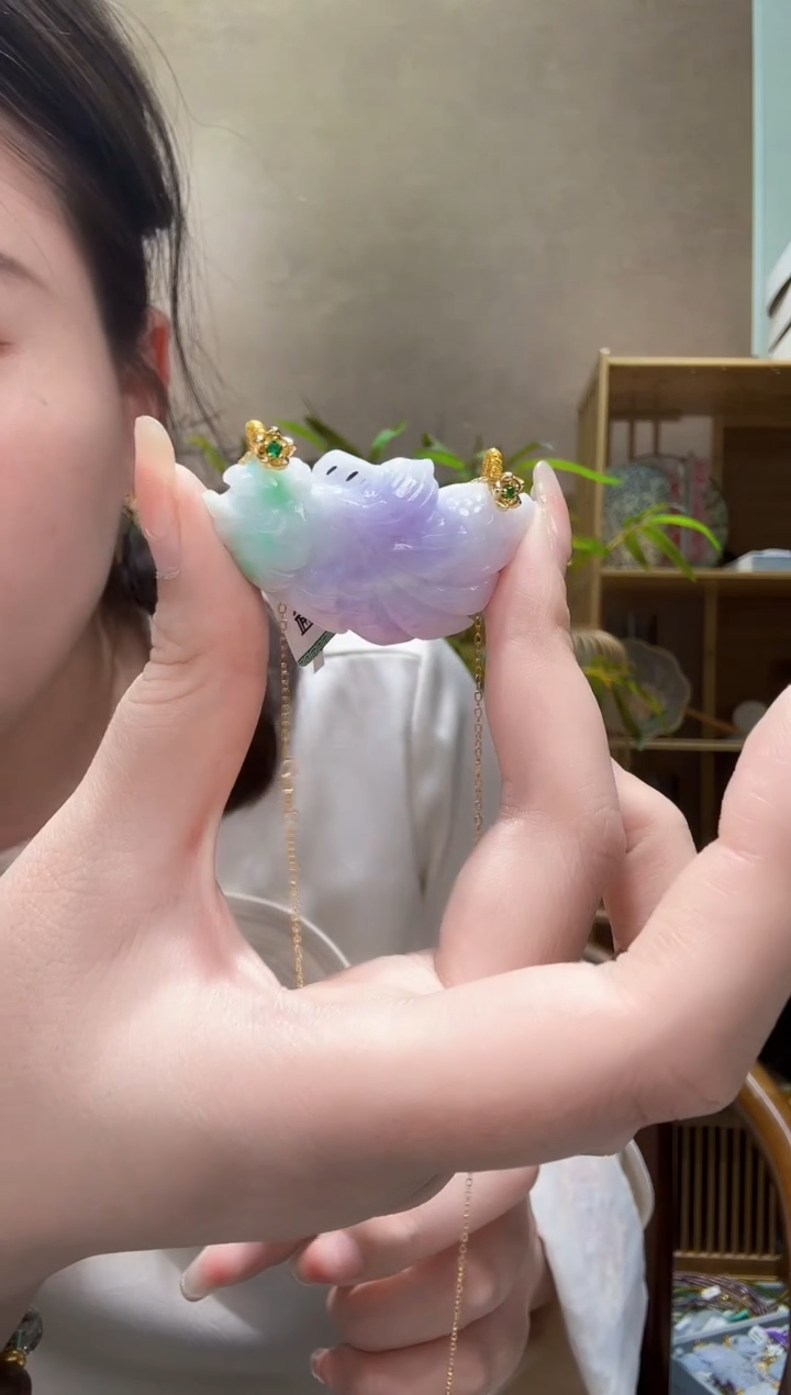 翡翠未镶嵌颈饰吊坠