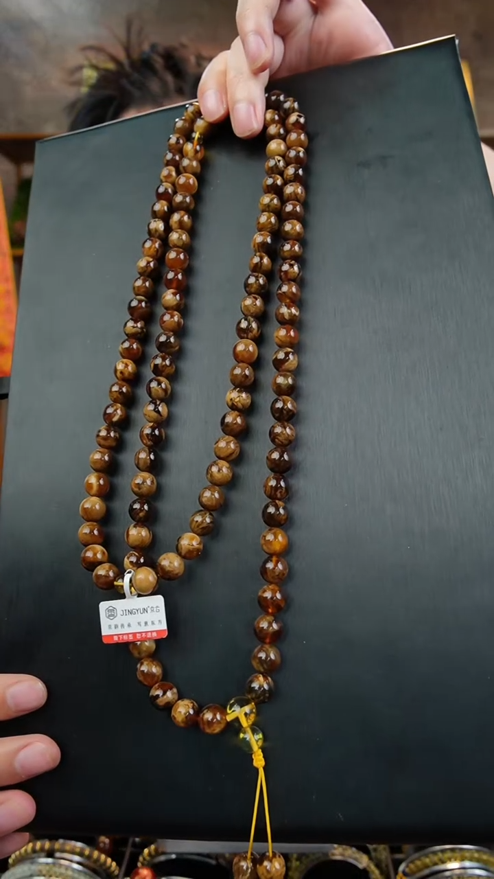 【闪购商品】琥珀颈饰未镶嵌紫蜜溶洞 10m 