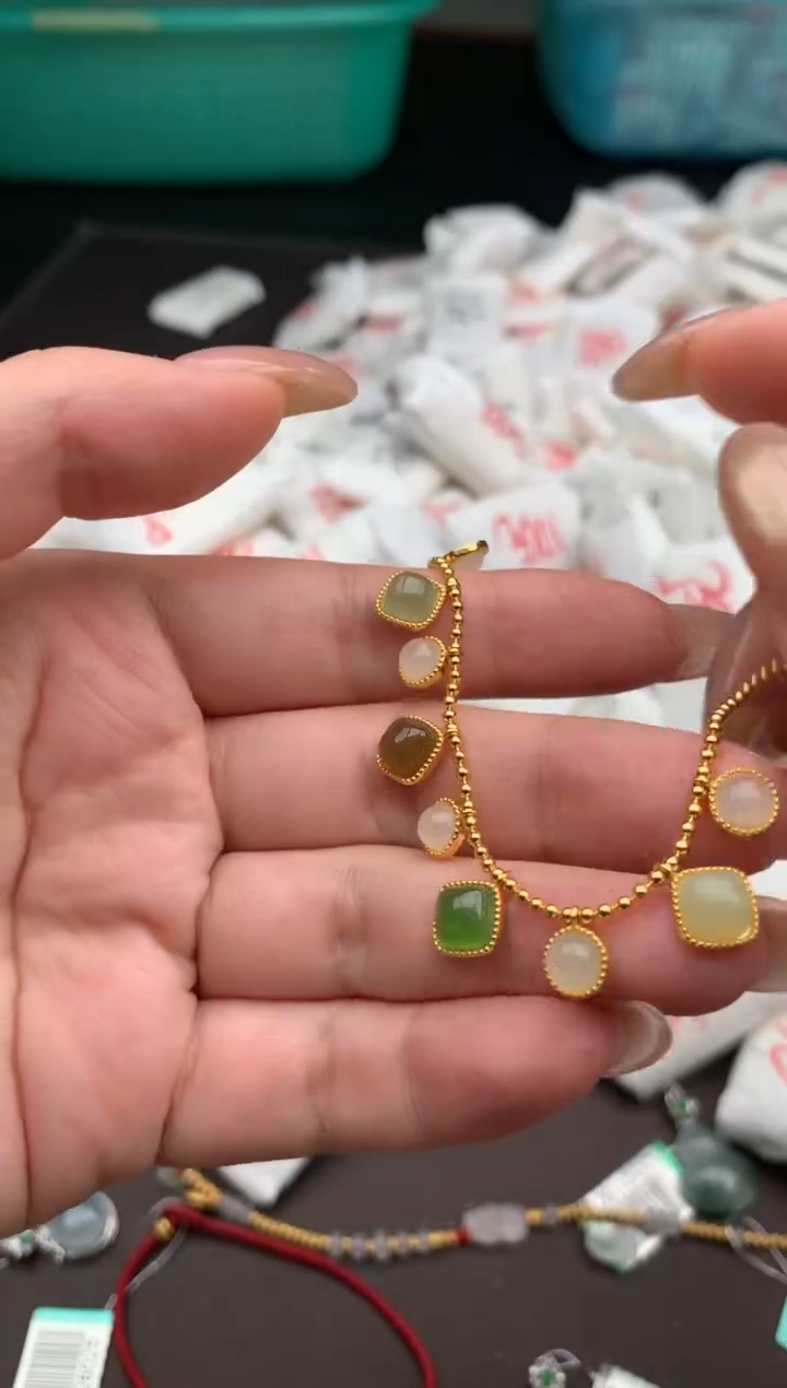 【闪购商品】和田玉手链银S925镶嵌一