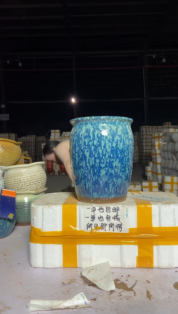 宜兴紫砂粗陶花盆20/26