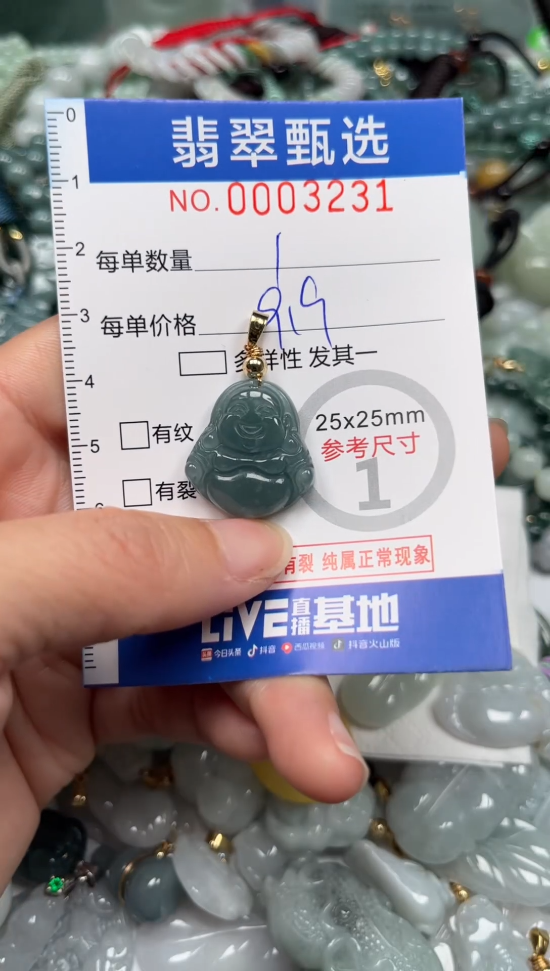 【闪购商品】翡翠颈饰未镶嵌00..3231
