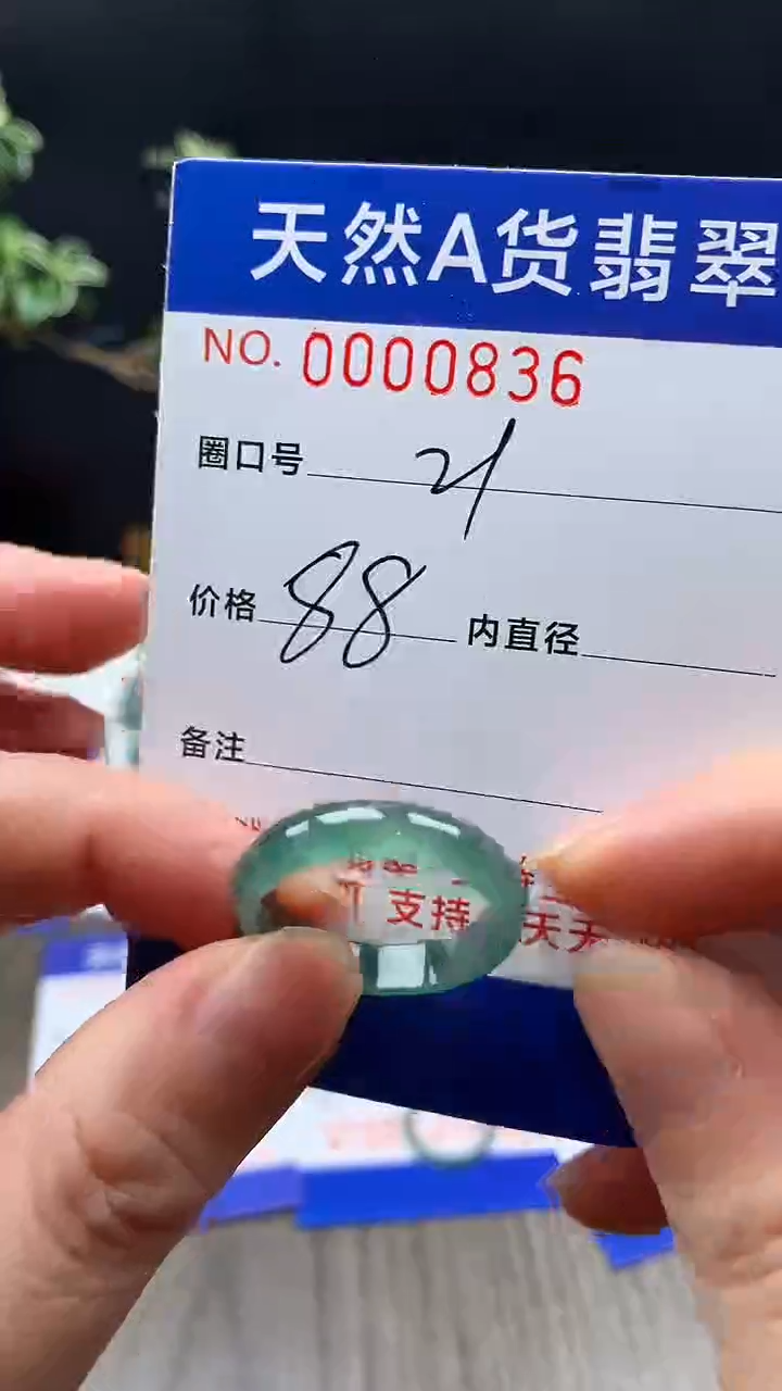 未镶嵌戒指翡翠陪****之21#