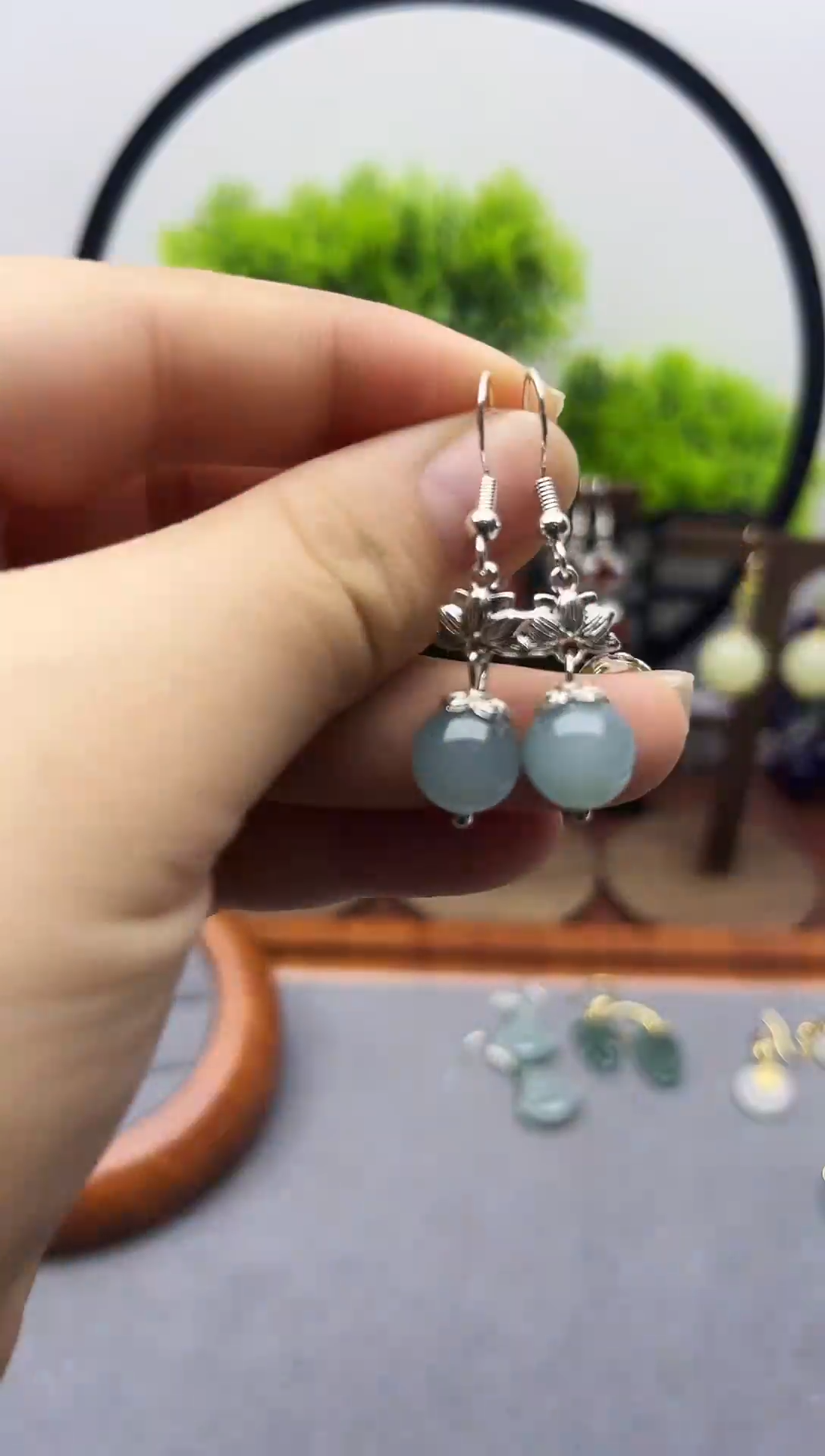 未镶嵌翡翠耳饰001000