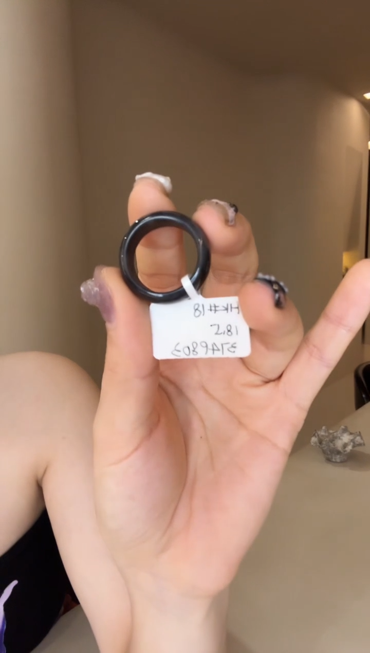 【闪购商品】和田玉戒指未镶嵌18码青花