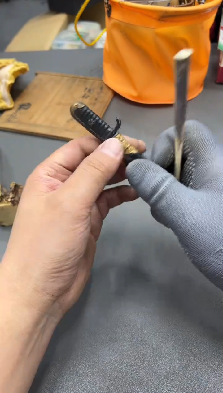 金属e**k工艺品小四孤品收藏