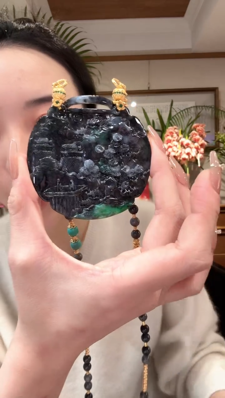 【闪购商品】翡翠颈饰未镶嵌国风