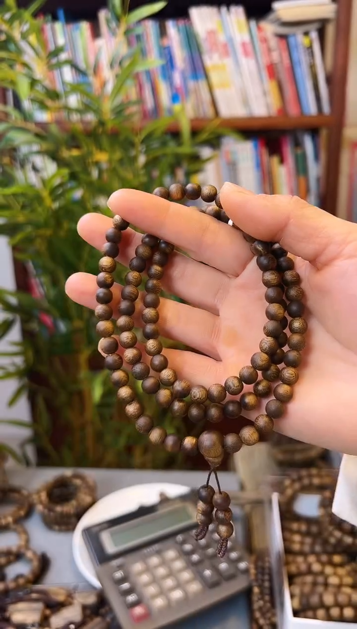 【闪购商品】沉香手串棋楠圆珠多圈手串