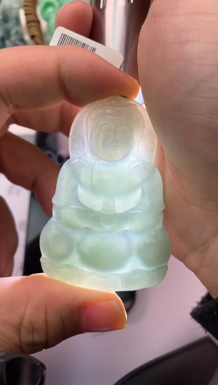 【闪购商品】翡翠颈饰未镶嵌观音