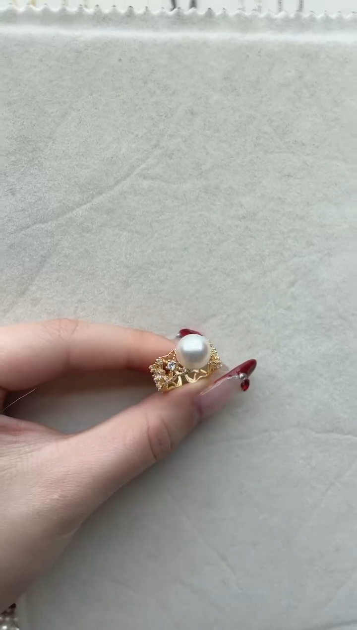 【闪购商品】海水珍珠戒指银S925镶嵌Y20