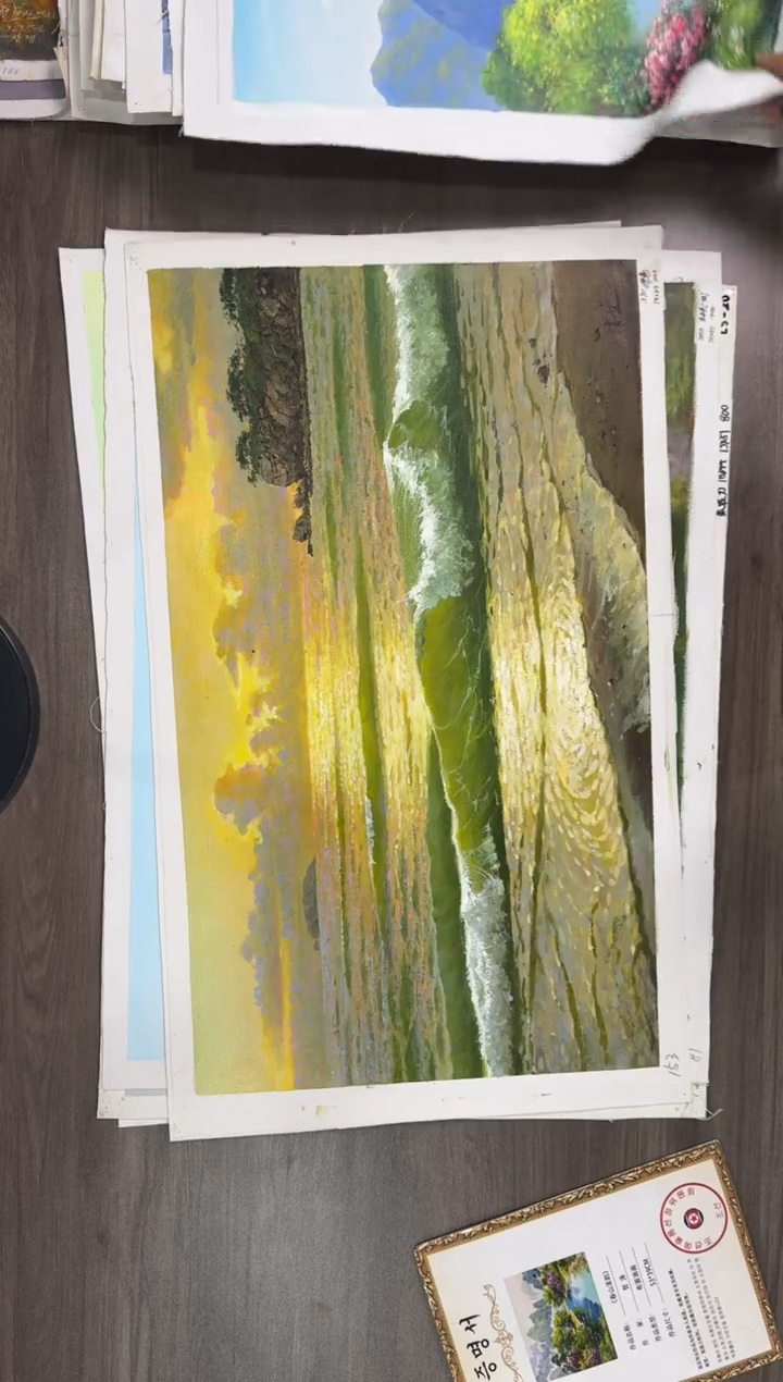 油画【139号】约50*70cm丨朝鲜原创纯手绘孤品油画丨顺丰包邮