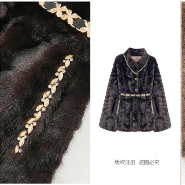 【潇洒姐专属】冬款女装轻奢时尚修身中长款外套25012313