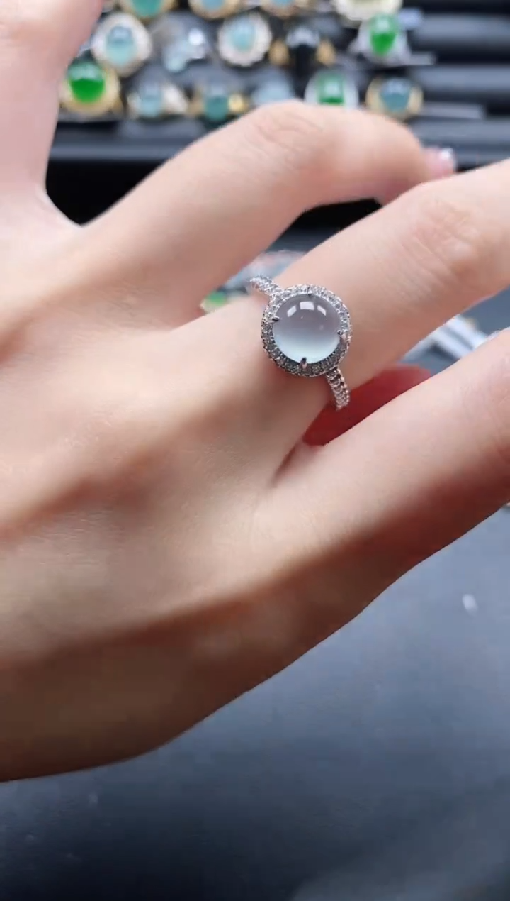 【闪购商品】翡翠戒指银S925镶嵌1111-