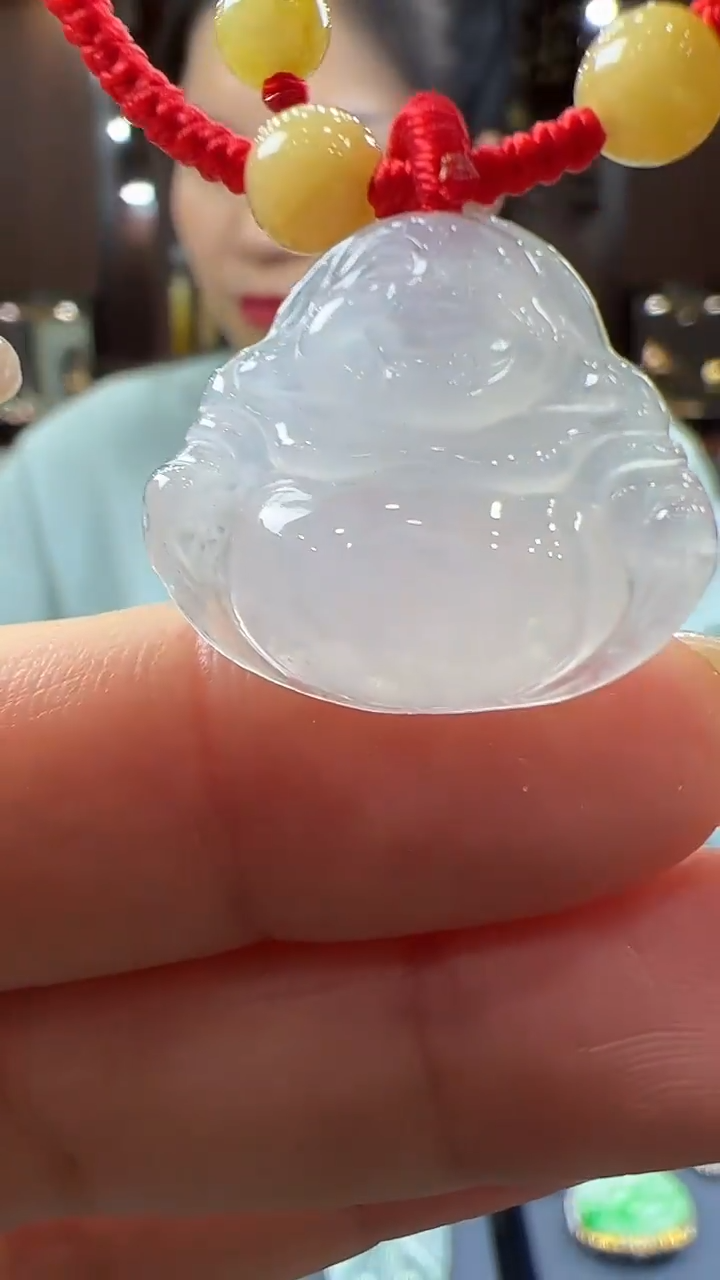 【闪购商品】翡翠挂件未镶嵌佛公手绳