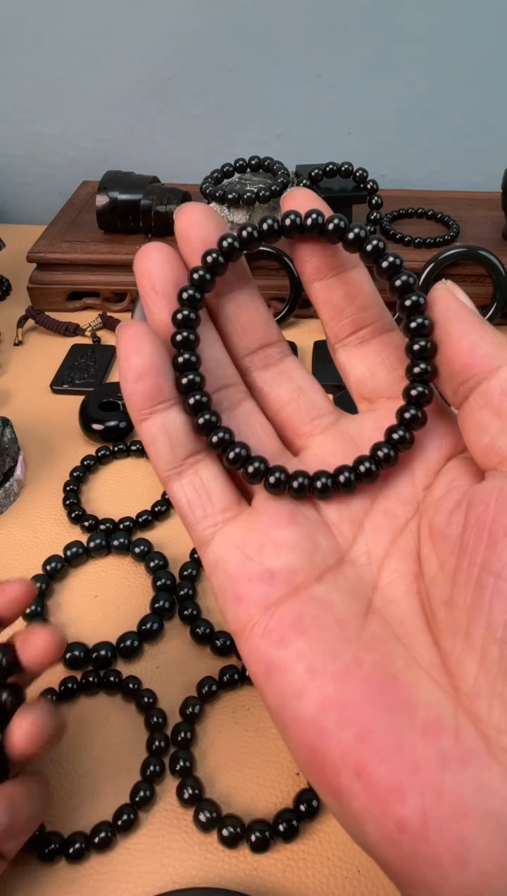 未镶嵌手串和田玉皮勒村老矿塔青卡8