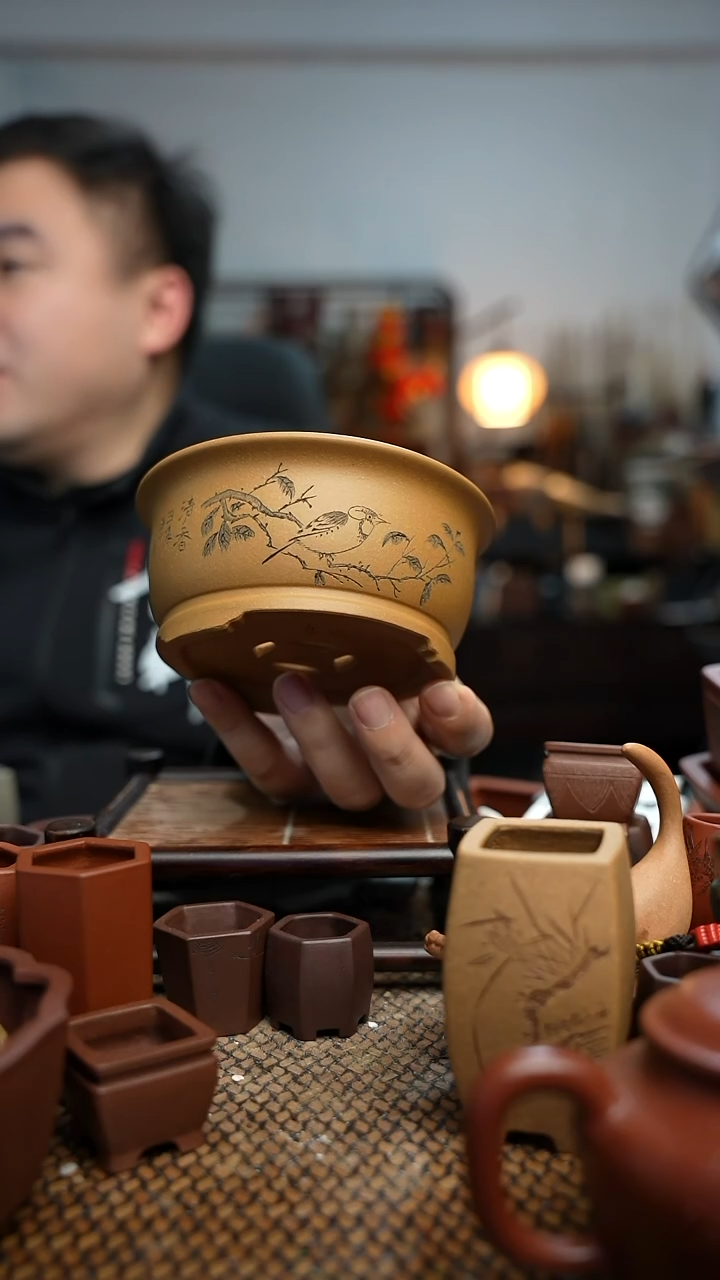 紫砂花盆長木軒精品紫砂