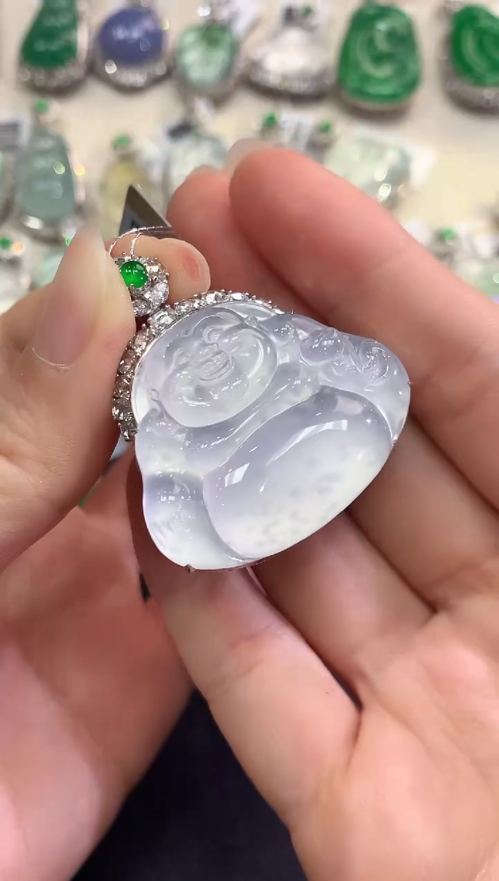 【闪购商品】翡翠颈饰18K金镶嵌C36   
