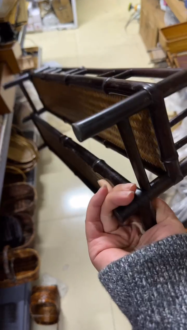 【闪购商品】闪购商品一个特价紫竹梯形架子