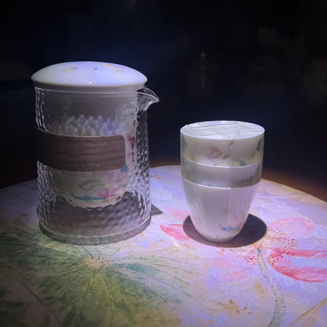 G3015虞美人白瓷旅行茶具