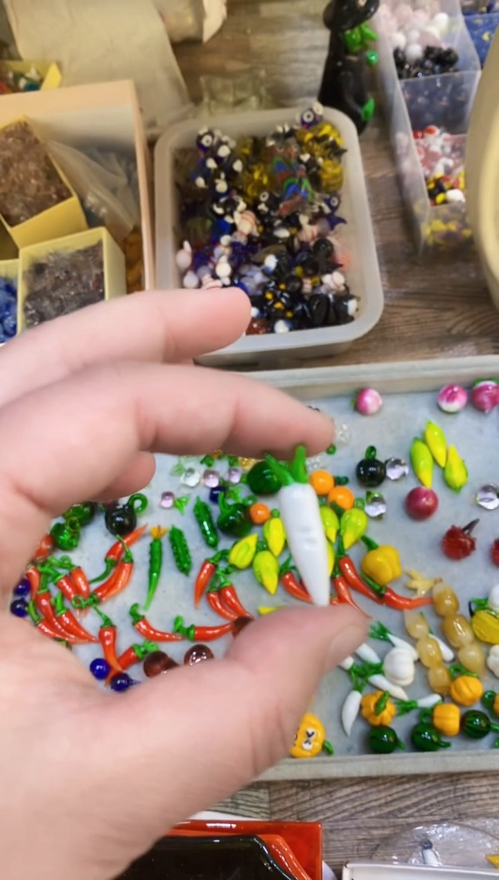 【闪购商品】琉璃手工艺品白萝卜