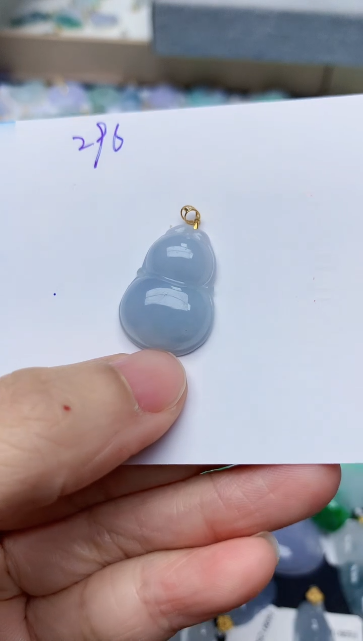【闪购商品】翡翠颈饰18K金镶嵌天然翡翠A货    296