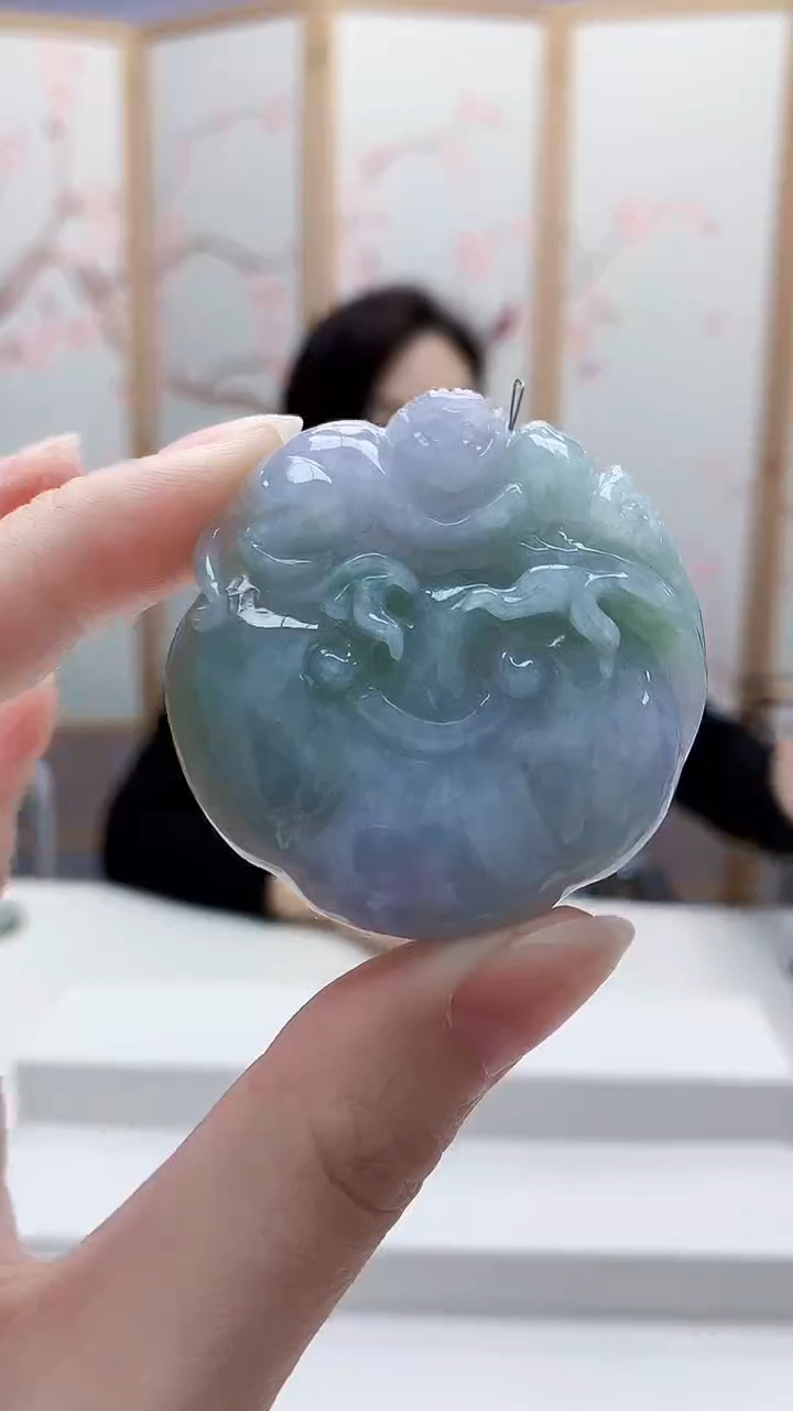 未镶嵌定制翡翠5160ry-毛货挂件74