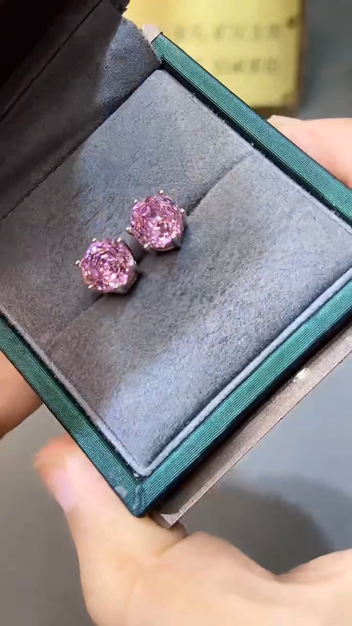 【闪购商品】水晶耳饰银S925镶嵌35444