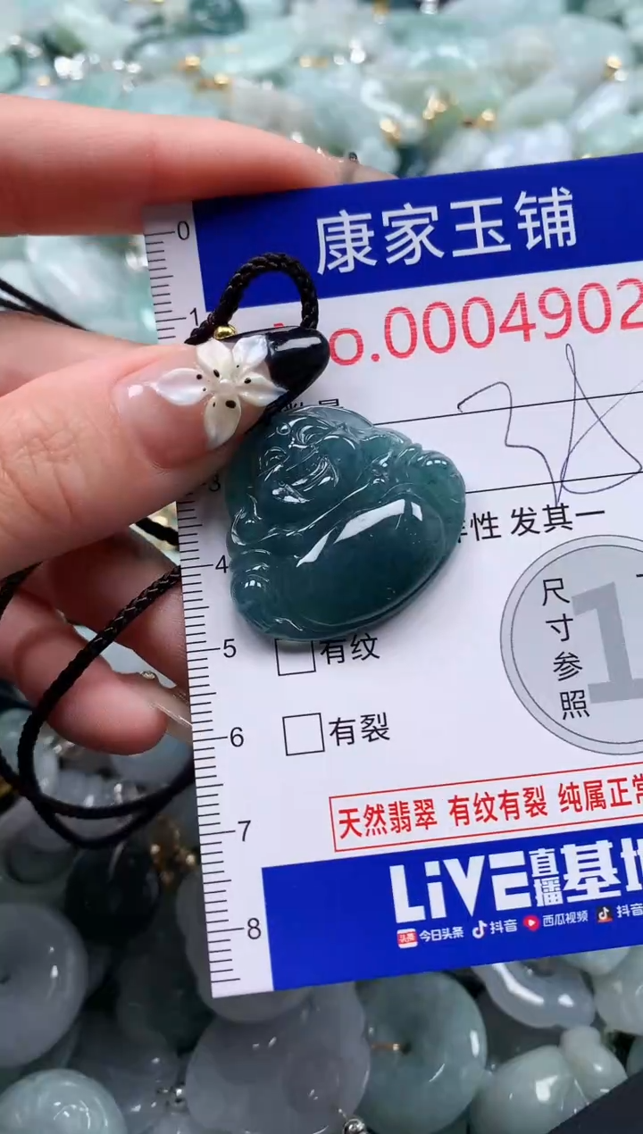 翡翠未镶嵌吊坠(不含链)4902