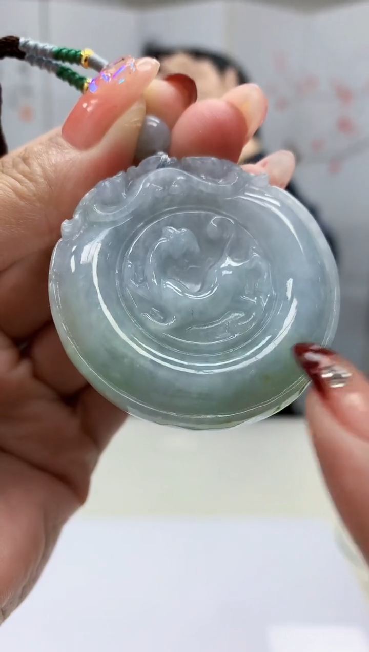 【闪购商品】定制翡翠未镶嵌3123MM-毛货挂件16