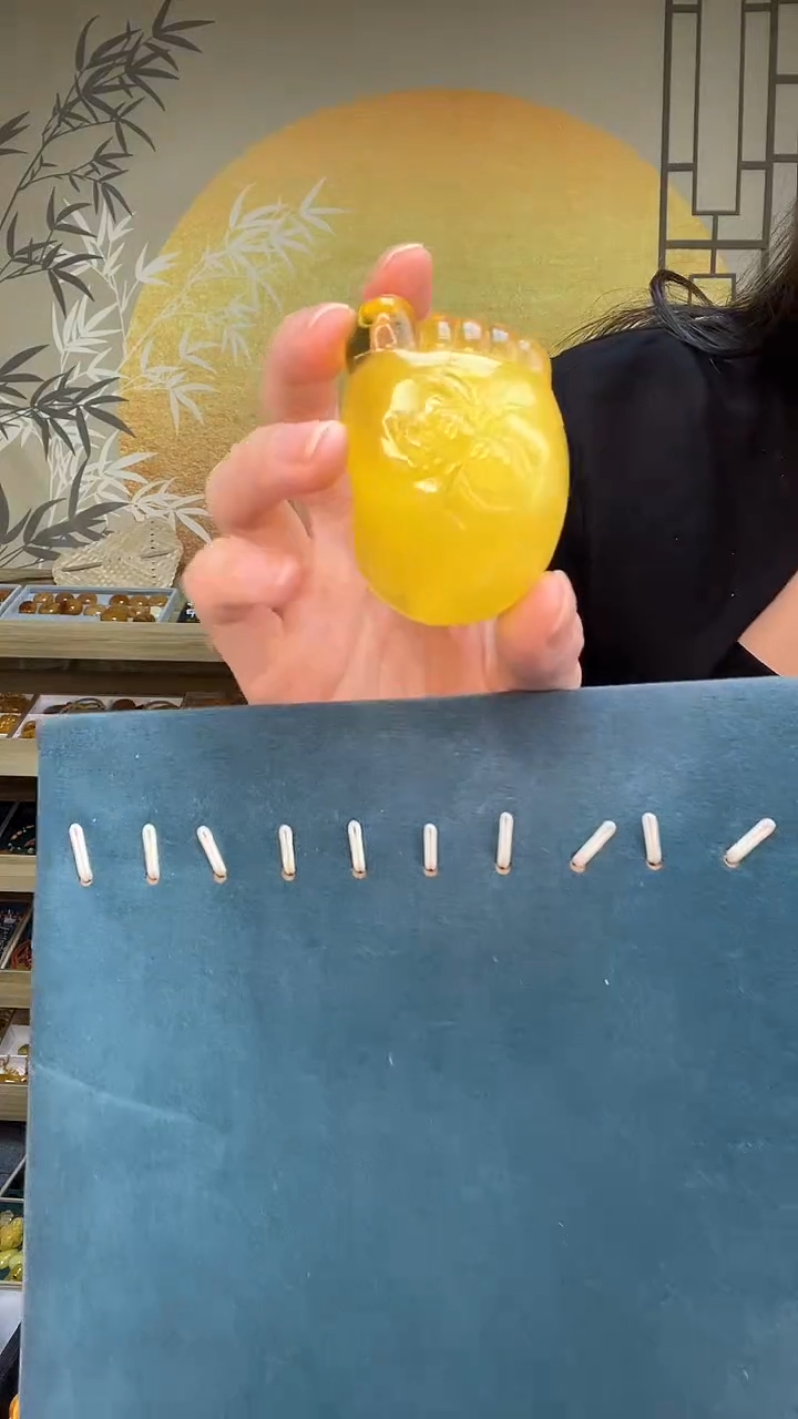 裸石琥珀未镶嵌双*！天然蜜蜡A3357