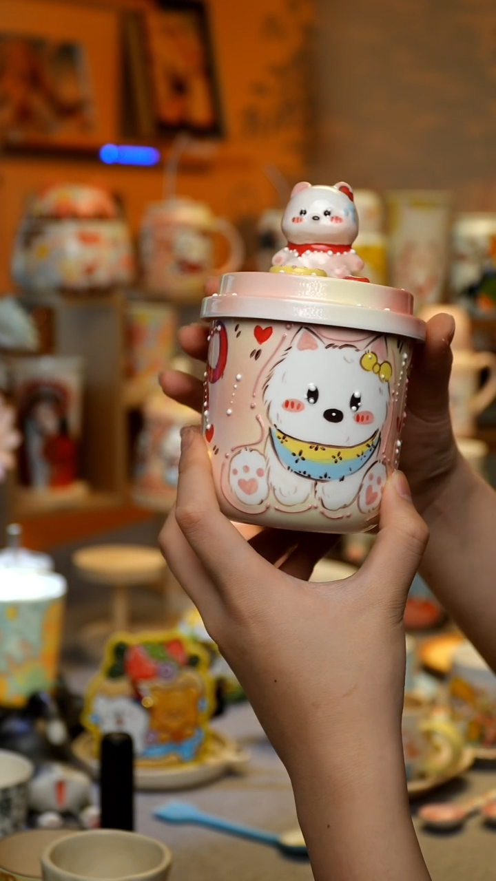 【闪购商品】杯陶瓷景德镇高温釉下彩&S144