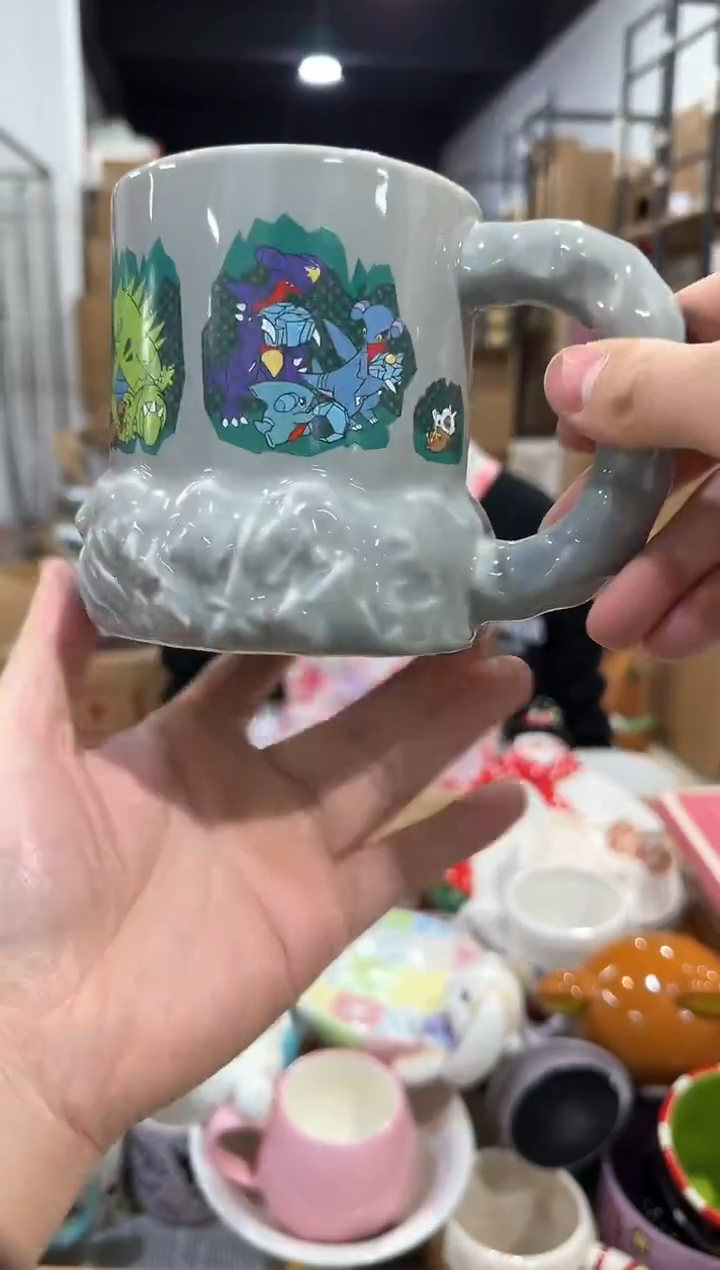 瓷片宝可梦岩洞水杯