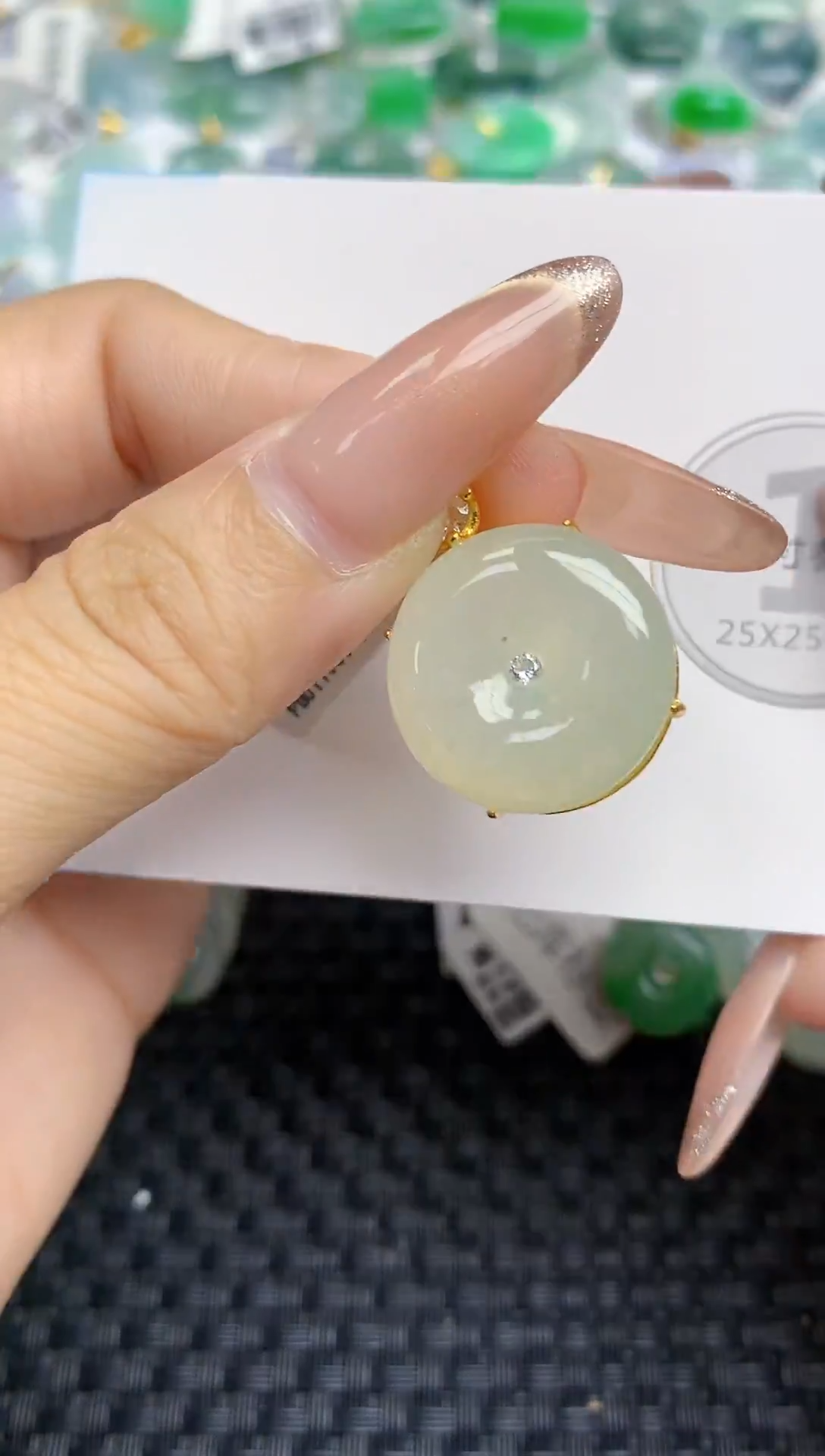 颈饰未镶嵌翡翠天然缅甸A货翡翠百元以上9元证书费自理