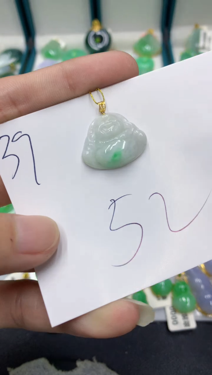 【闪购商品】翡翠颈饰18K金镶嵌翡翠