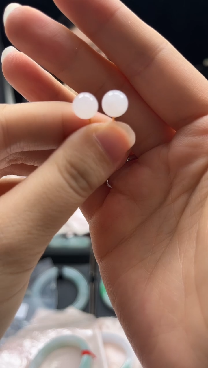 未镶嵌和田玉耳饰0970643456