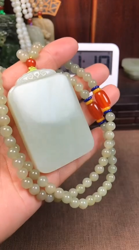 【闪购商品】和田玉颈饰未镶嵌和田玉挂件一个王