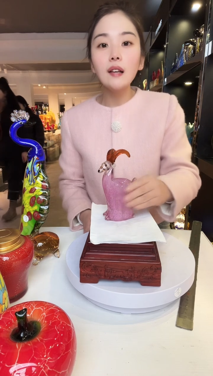 【闪购商品】茶盏琉璃摆件家居摆件