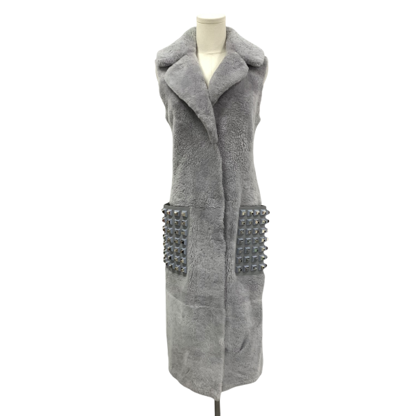 妃鱼/芬迪/羊毛皮/马甲/95新/M9/10