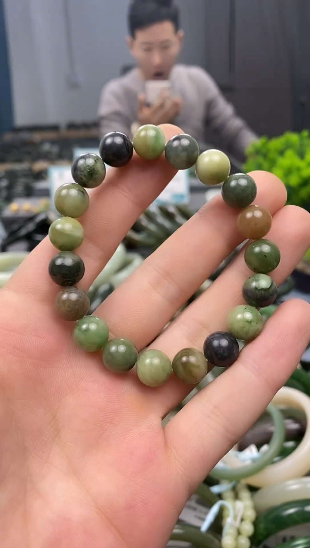 未镶嵌手镯和田玉10mm