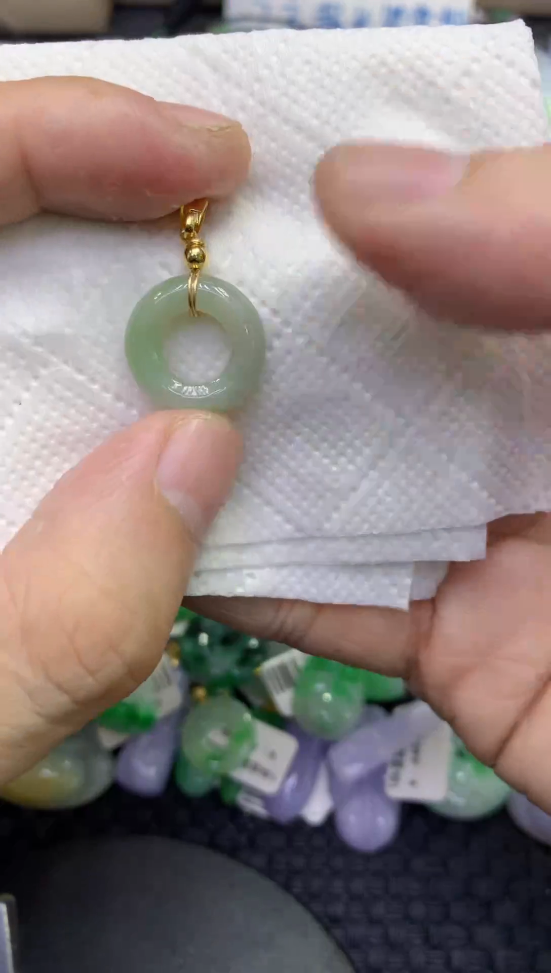 颈饰未镶嵌翡翠天然缅甸A货翡翠